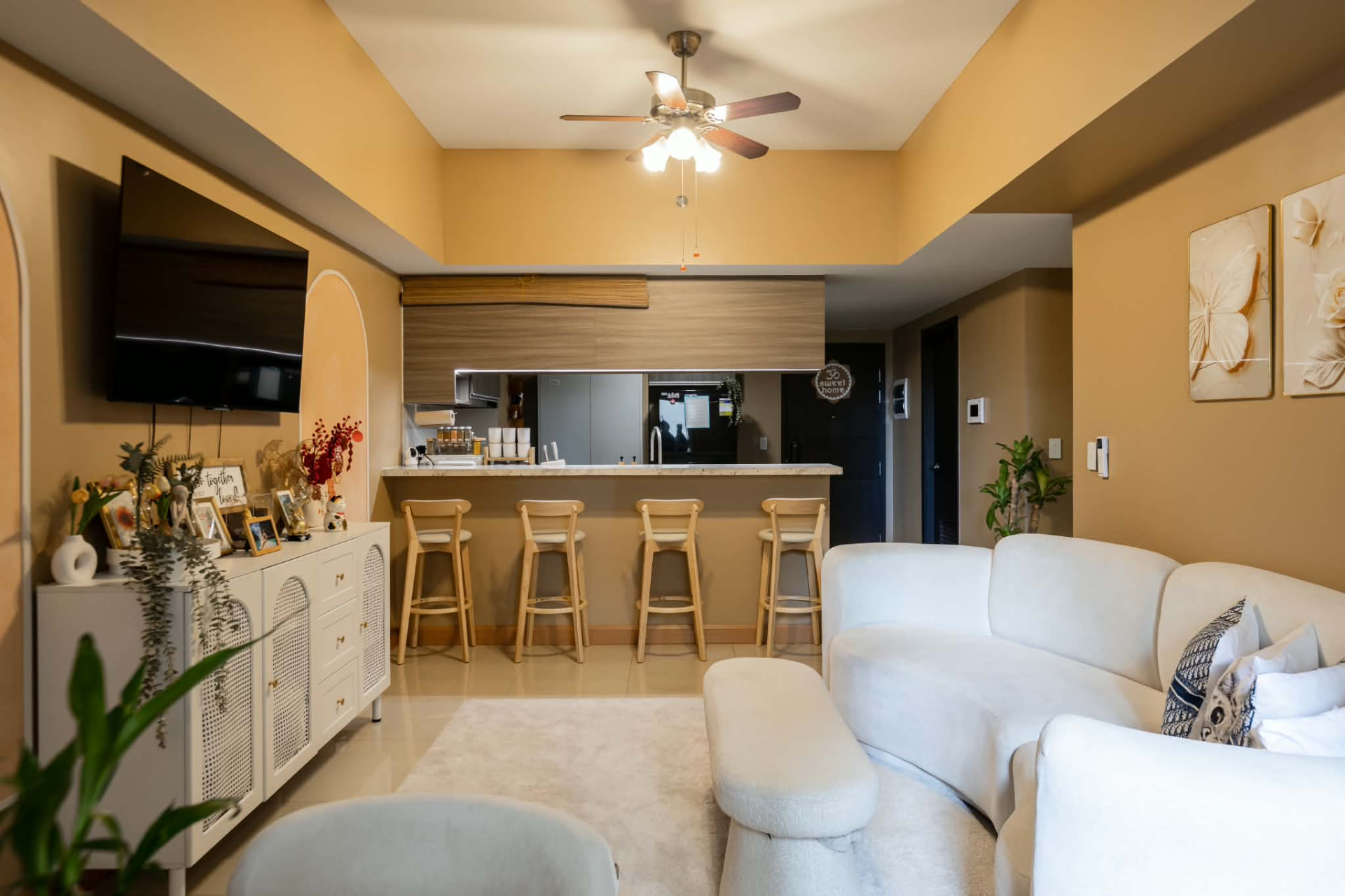 Luxury Loft Suite living room designed and managed by MRRC in Bonifacio Global City